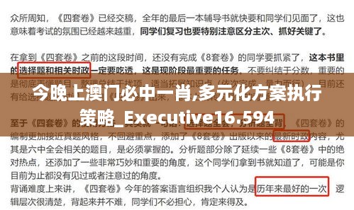 今晚上澳门必中一肖,多元化方案执行策略_Executive16.594