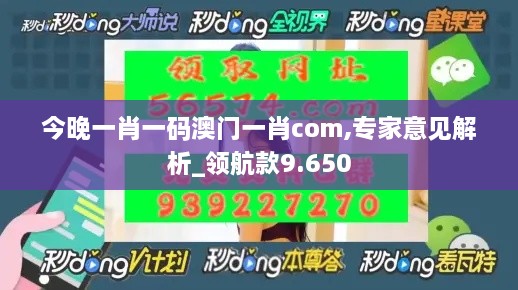 今晚一肖一码澳门一肖com,专家意见解析_领航款9.650