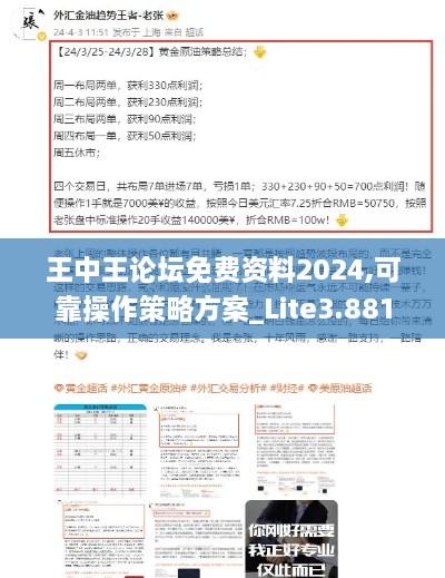 王中王论坛免费资料2024,可靠操作策略方案_Lite3.881