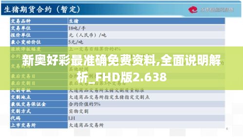 新奥好彩最准确免费资料,全面说明解析_FHD版2.638