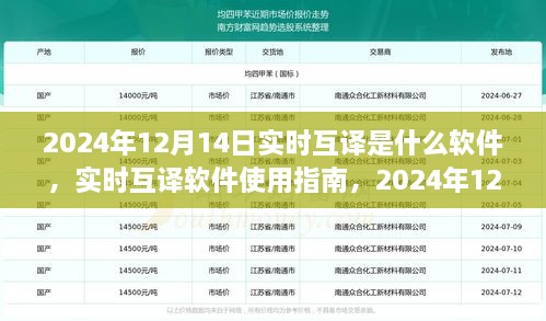 实时互译软件使用指南，从初学者到进阶用户