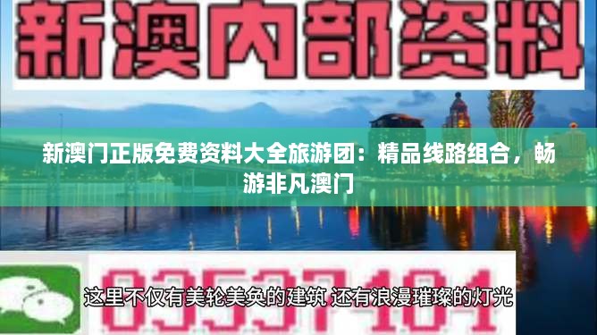 新澳门正版免费资料大全旅游团：精品线路组合，畅游非凡澳门