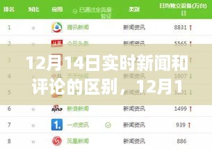 深度解析，12月14日实时新闻与评论的差异性探讨