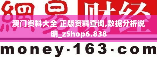 澳门资料大全 正版资料查询,数据分析说明_zShop6.838