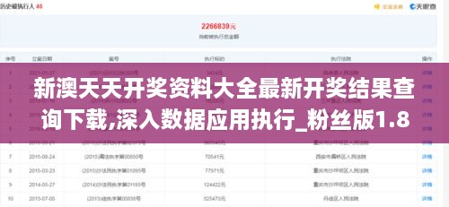 新澳天天开奖资料大全最新开奖结果查询下载,深入数据应用执行_粉丝版1.875