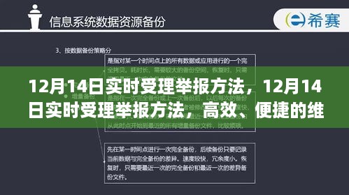 12月14日实时受理举报方法与高效便捷维权途径