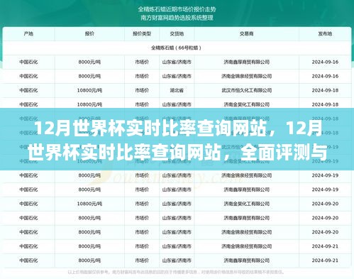 全面评测与介绍，世界杯实时比率查询网站，12月赛事数据一网打尽！