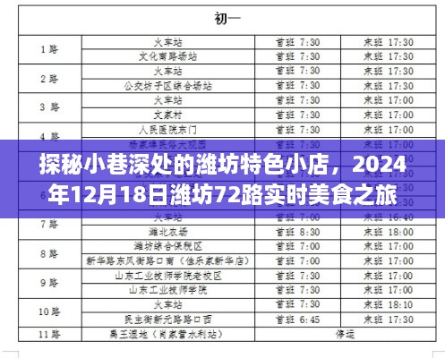 探秘小巷深处的潍坊特色美食之旅，潍坊72路美食之旅纪实，2024年12月18日探访美食之旅