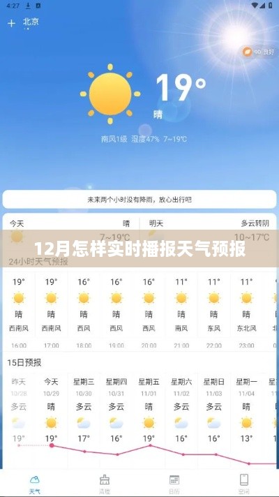 12月实时天气预报播报