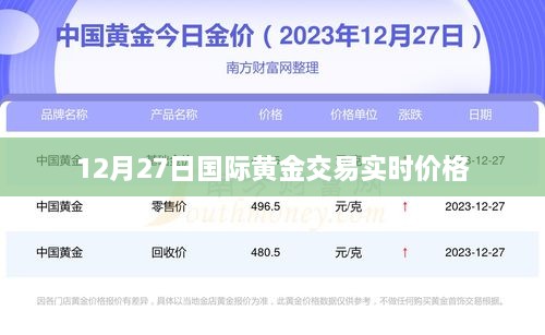 国际黄金交易实时价格（最新动态）
