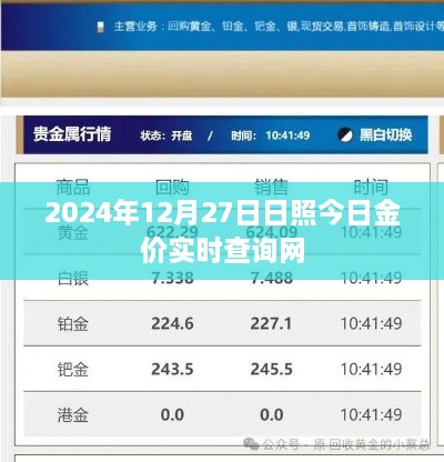 日照今日金价查询，实时更新金价信息