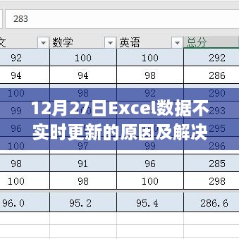 Excel数据不实时更新的原因解析与解决方案