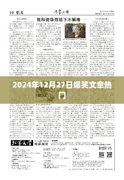 2024年爆笑文章大赏，欢乐盛宴