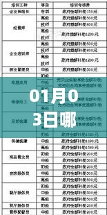 热门女生工种大盘点，01月03日最新趋势