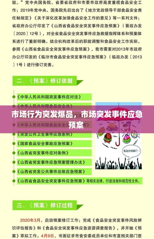 市场行为突发爆品，市场突发事件应急预案 