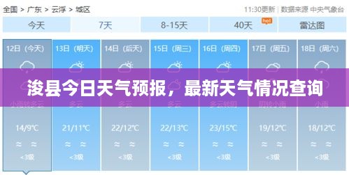 浚县今日天气预报，最新天气情况查询