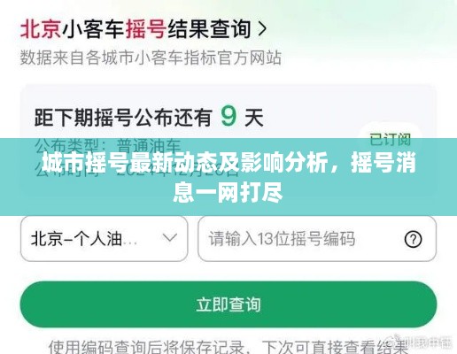 城市摇号最新动态及影响分析，摇号消息一网打尽